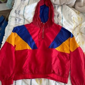 Multi-colored women’s Windbreaker